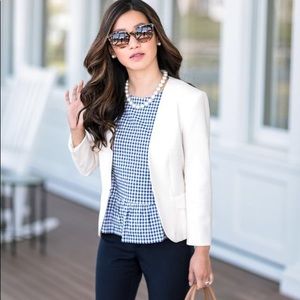 90s vintage gingham peplum top
