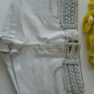 Cute Design DENIM SHORT off white