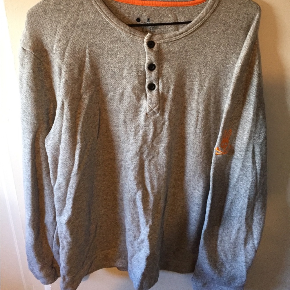 Psycho bunny crewneck sweater light gray