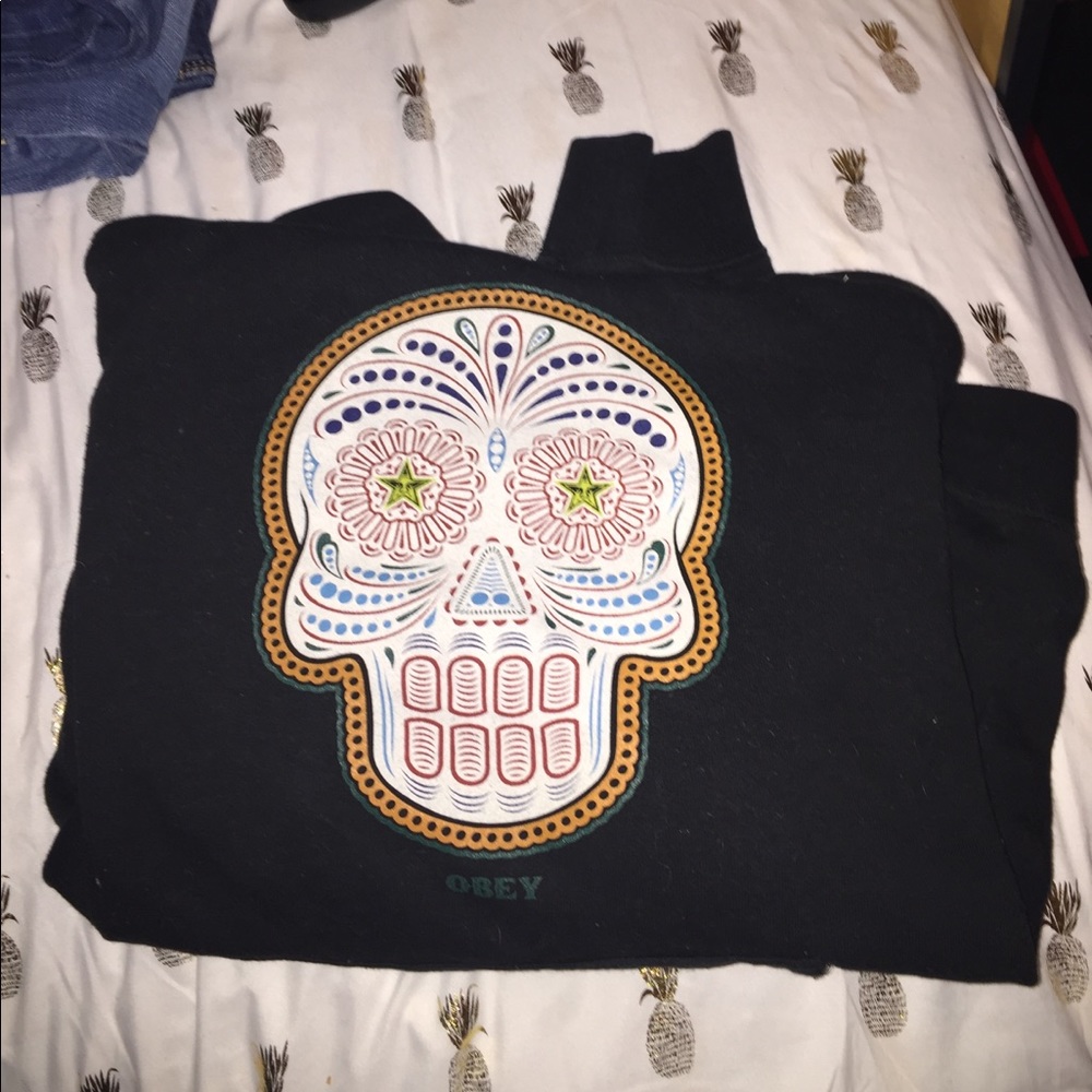 Obey skull hoodie