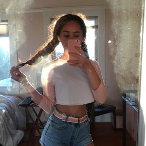 vintage pastel rainbow belt 🦋