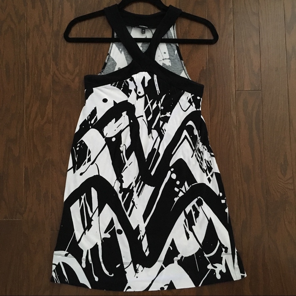 Cotton sundress in cute black and white design