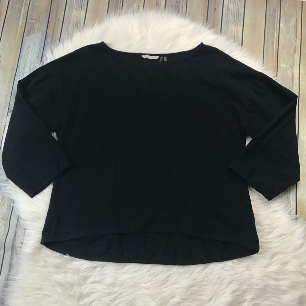 [Soft Surroundings] Black Cotton Blouse