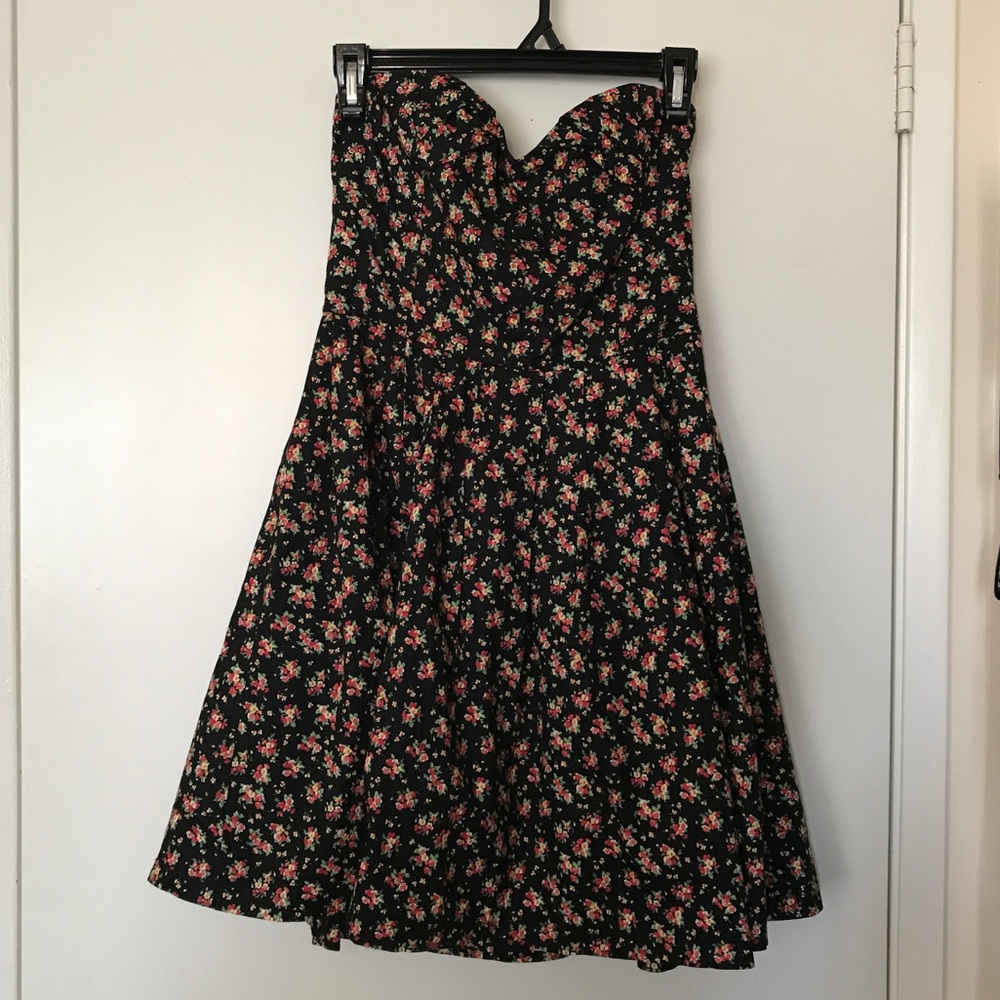 F21 strapless tea party dress