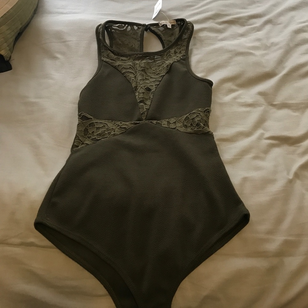 Olive Green Bodysuit
