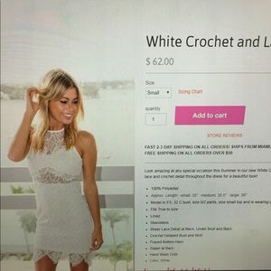 Beautiful white lace dress