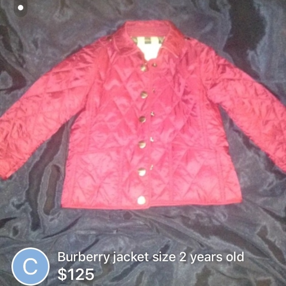 Burberry jacket size 2 kids