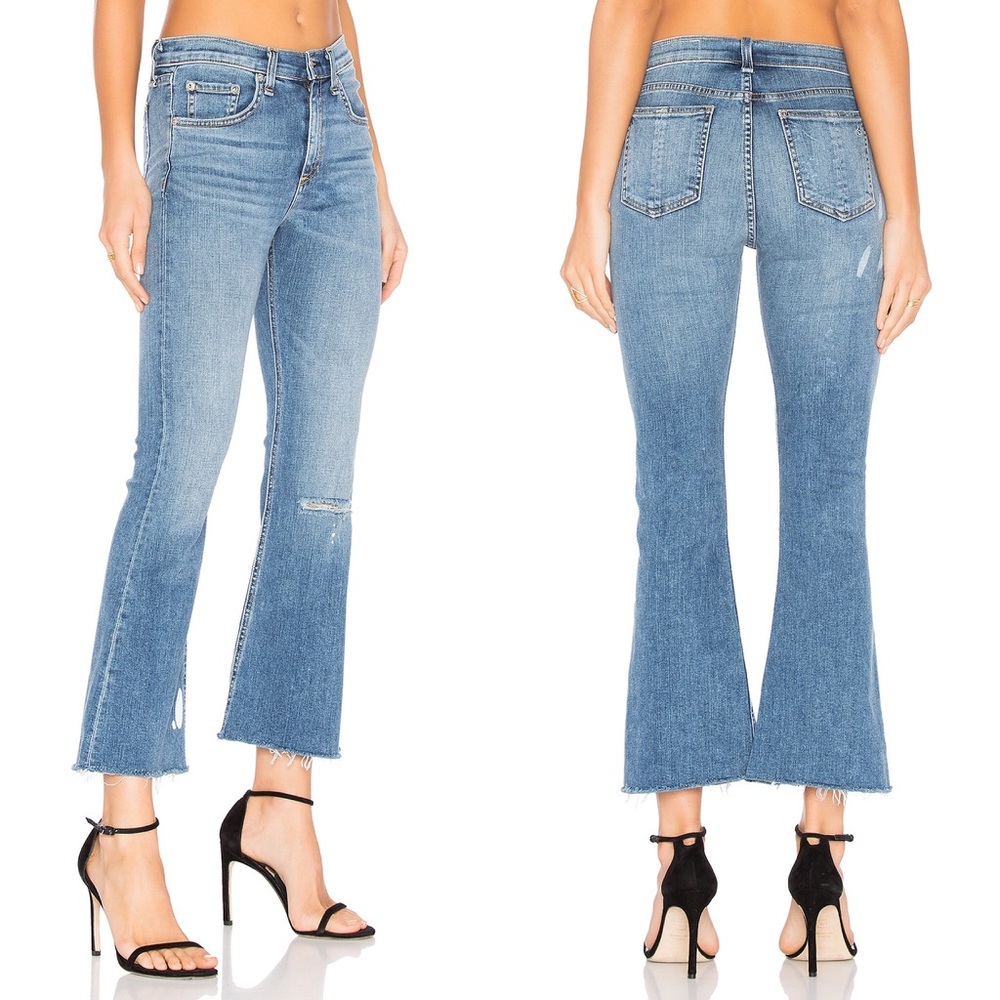 NWT Rag & Bone Maybrook Crop Flare Jeans