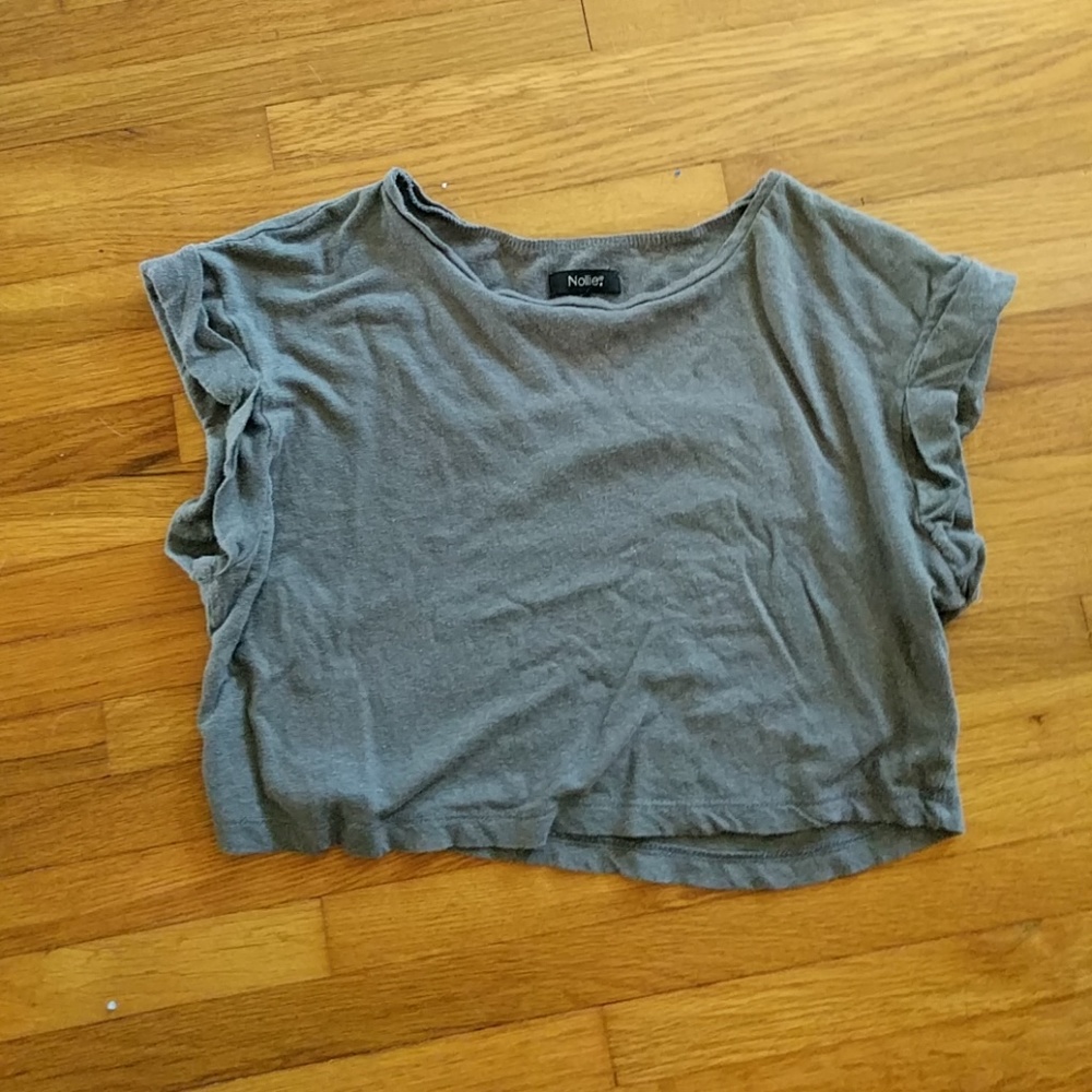 Grey crop top