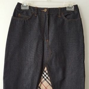 BURBERRY LONDON Jean Skirt