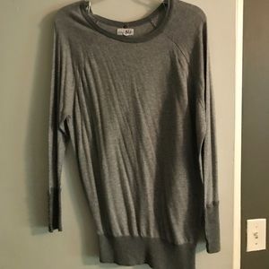 Grey button up sweater