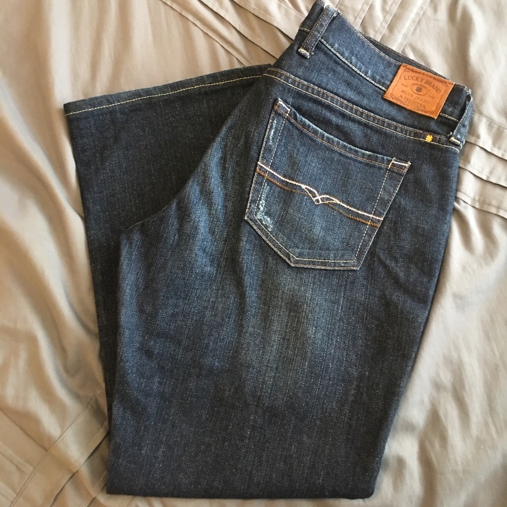 Lucky Brand Cropped Blue Jeans