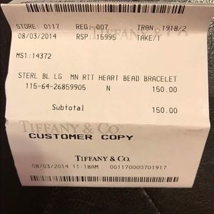Tiffany Bracelet