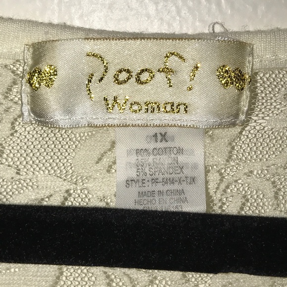 Cream Ruffle and Lace Shirt - Picture 4 of 5