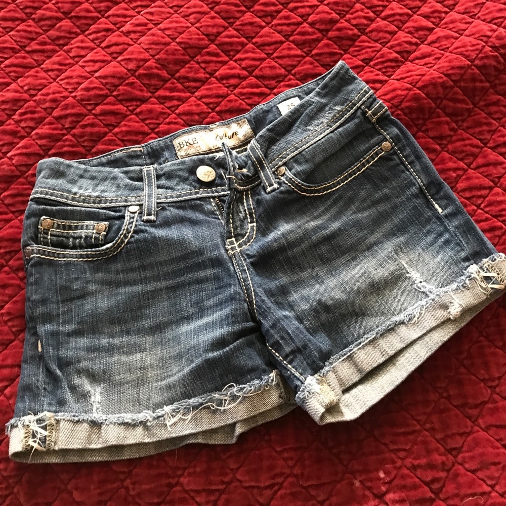 BKE denim shorts