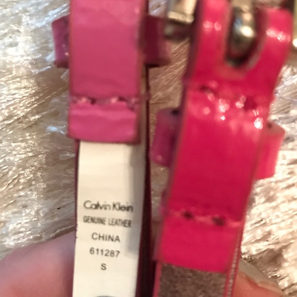 ✨NWOT Calvin Klein Patent Leather Double Belt - Picture 3 of 4