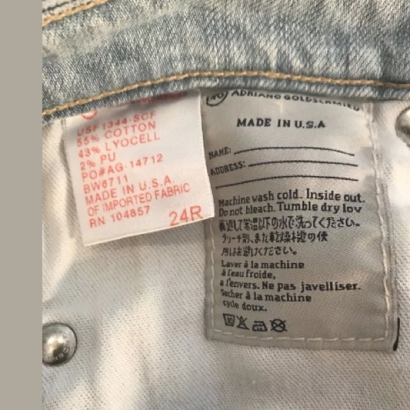 AG Adriano Goldschmied Belle Flare Jeans Light y2k - Picture 6 of 8