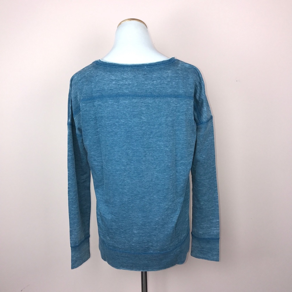 Lucky Brand Sweatshirt Size Medium Elephant Blue - Picture 5 of 7
