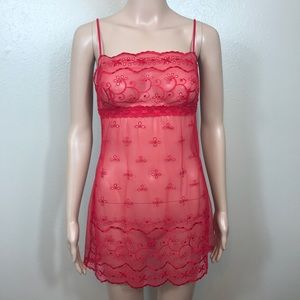 Victoria's Secret Red Sheer Sleepwear S lingerie