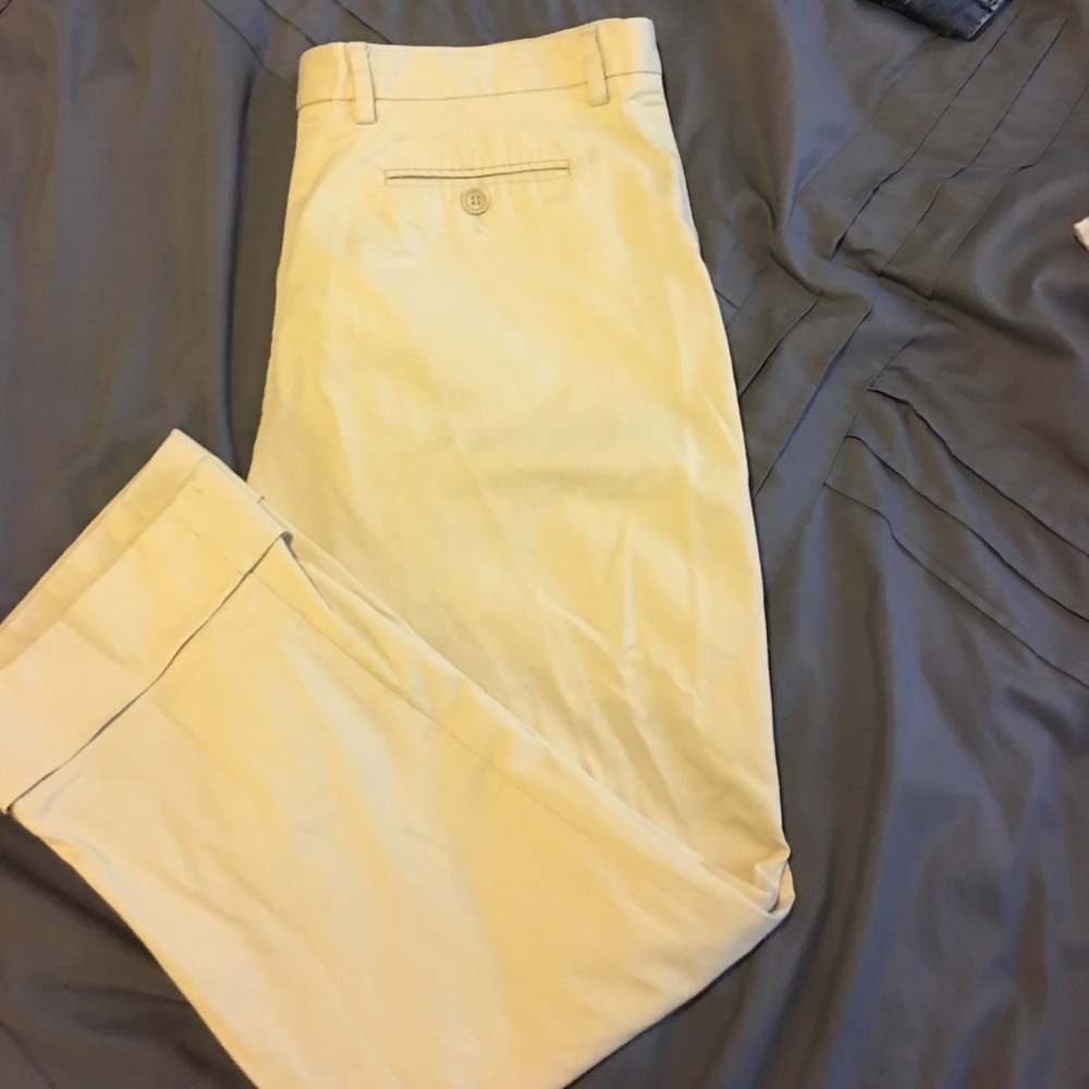 Casual cropped cuffed ankle pants