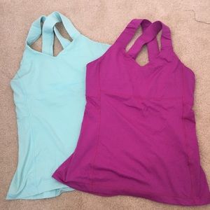 2 Lulemon Sz 8 sports bra halter tops