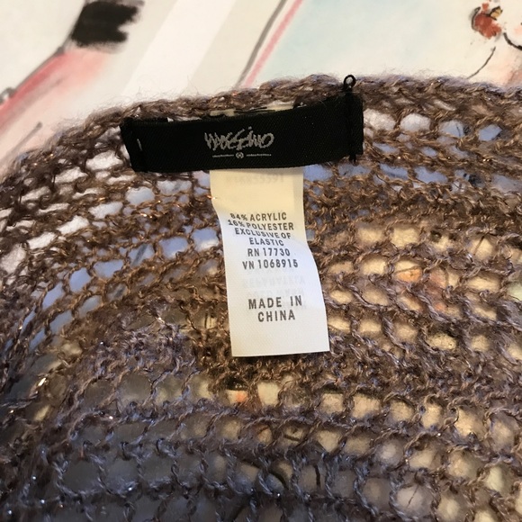 Rose Gold Metallic Accent Scarf - Picture 2 of 6