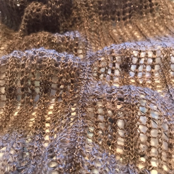 Rose Gold Metallic Accent Scarf - Picture 3 of 6