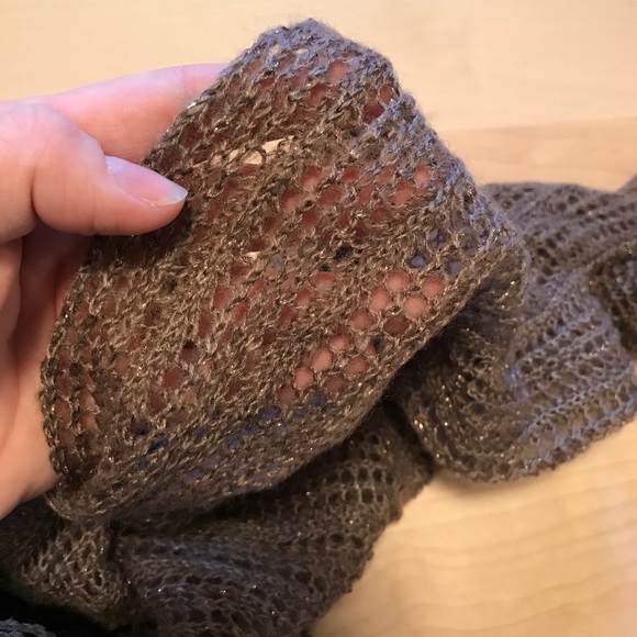 Rose Gold Metallic Accent Scarf - Picture 4 of 6