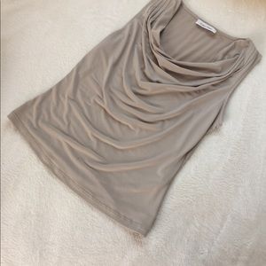 Calvin Klein tan blouse
