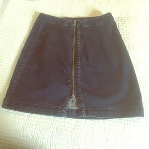 Free people denim mini skirt!