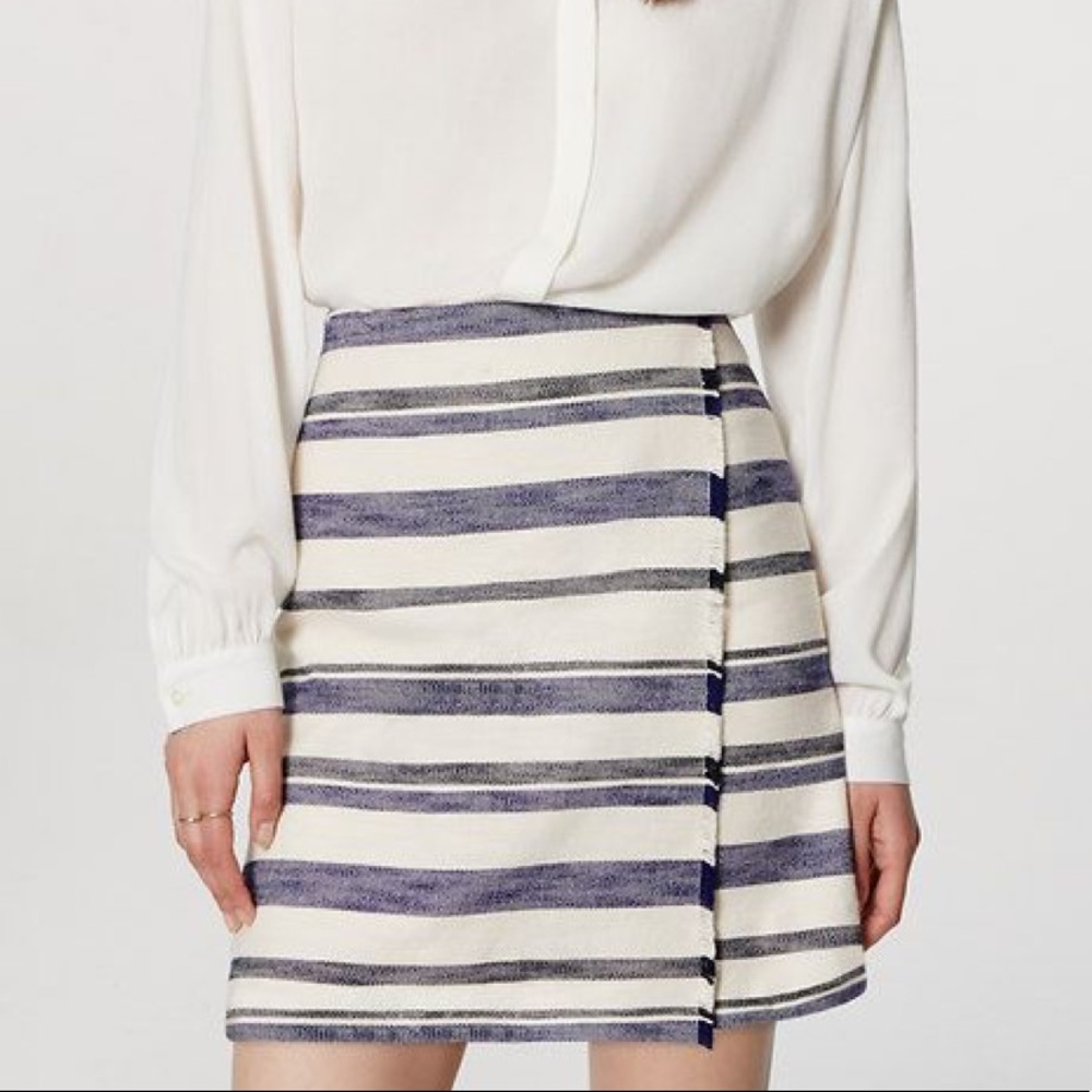 Loft Woven Wrap Skirt
