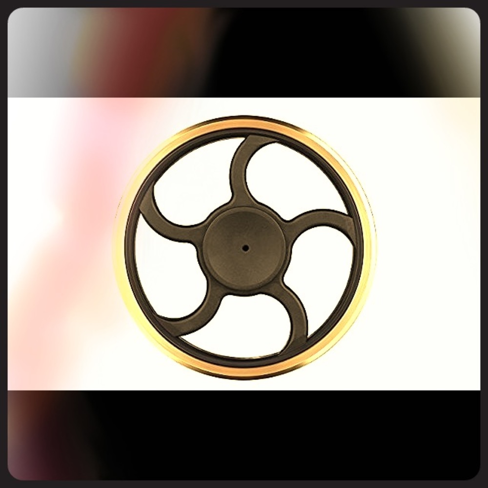Gold fidget spinner
