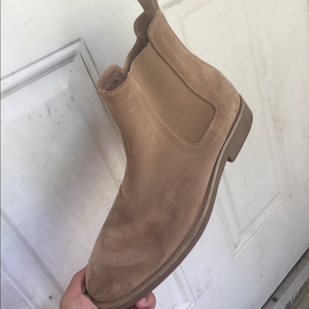 Suede tan boots