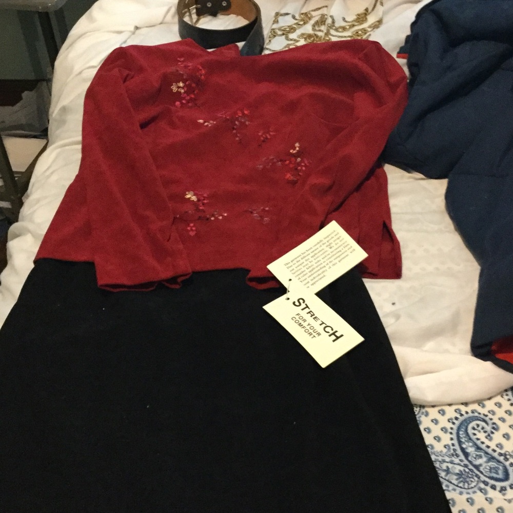 Brand new dresse black and red