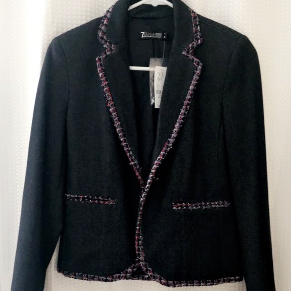 Tweed Blazer in Black