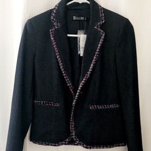 Tweed Blazer in Black