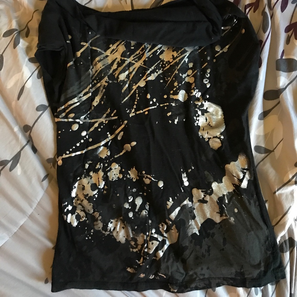 Max rave black short sleeve shirt