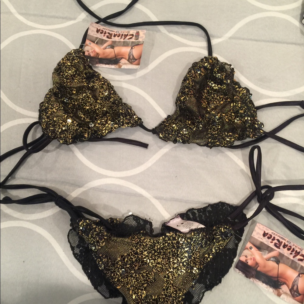 Black/Gold bikini
