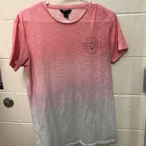 Pink and white ombré t-shirt