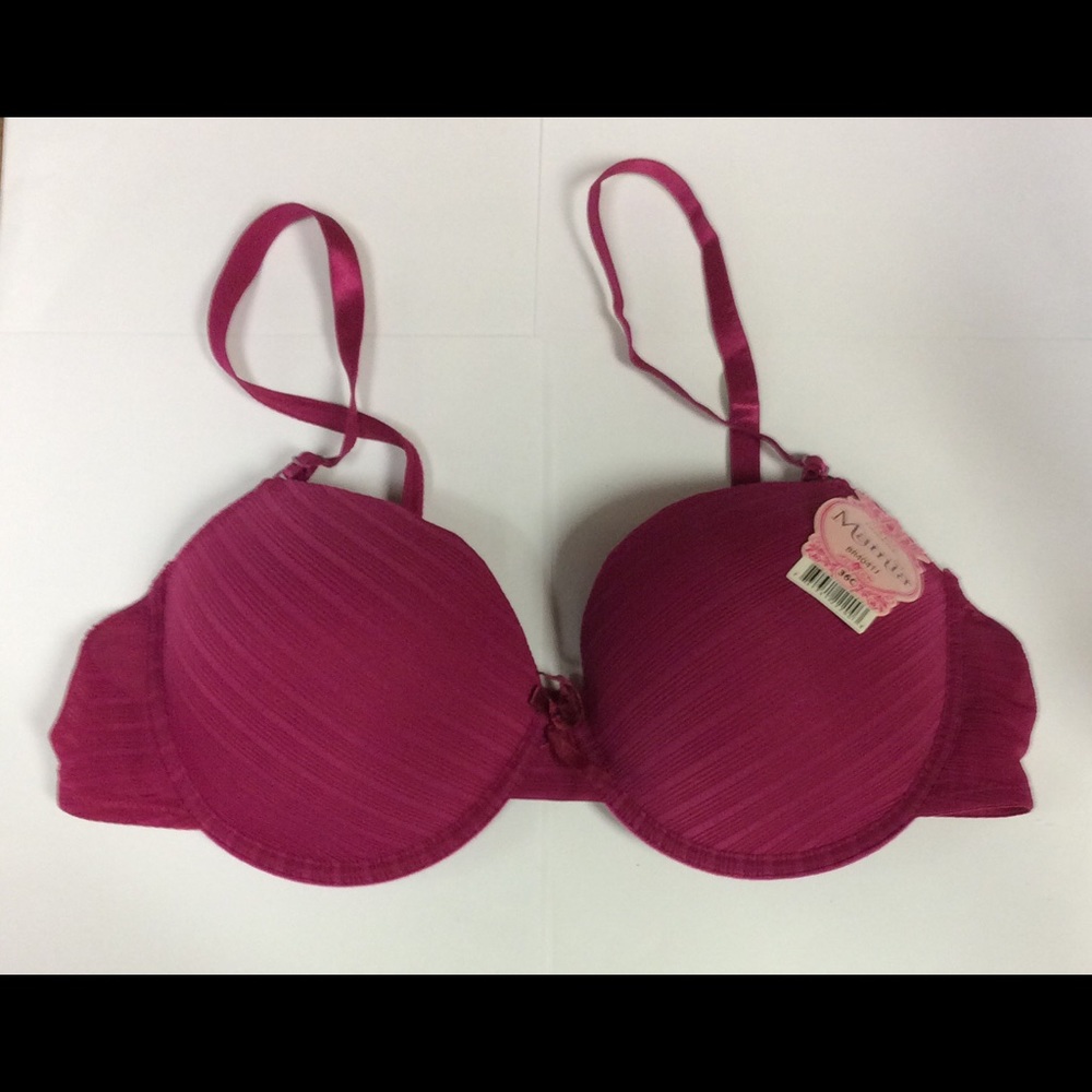 Wine Underwire Bra NWT