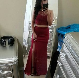 Two piece formal dress