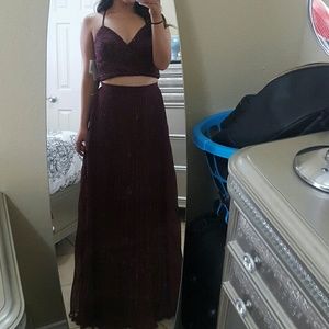 Two piece formal dress