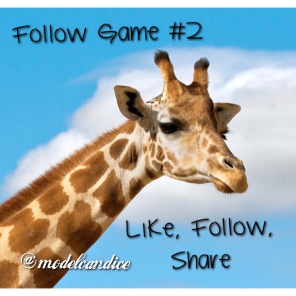 My second Follow Game! Like, Follow, Share!