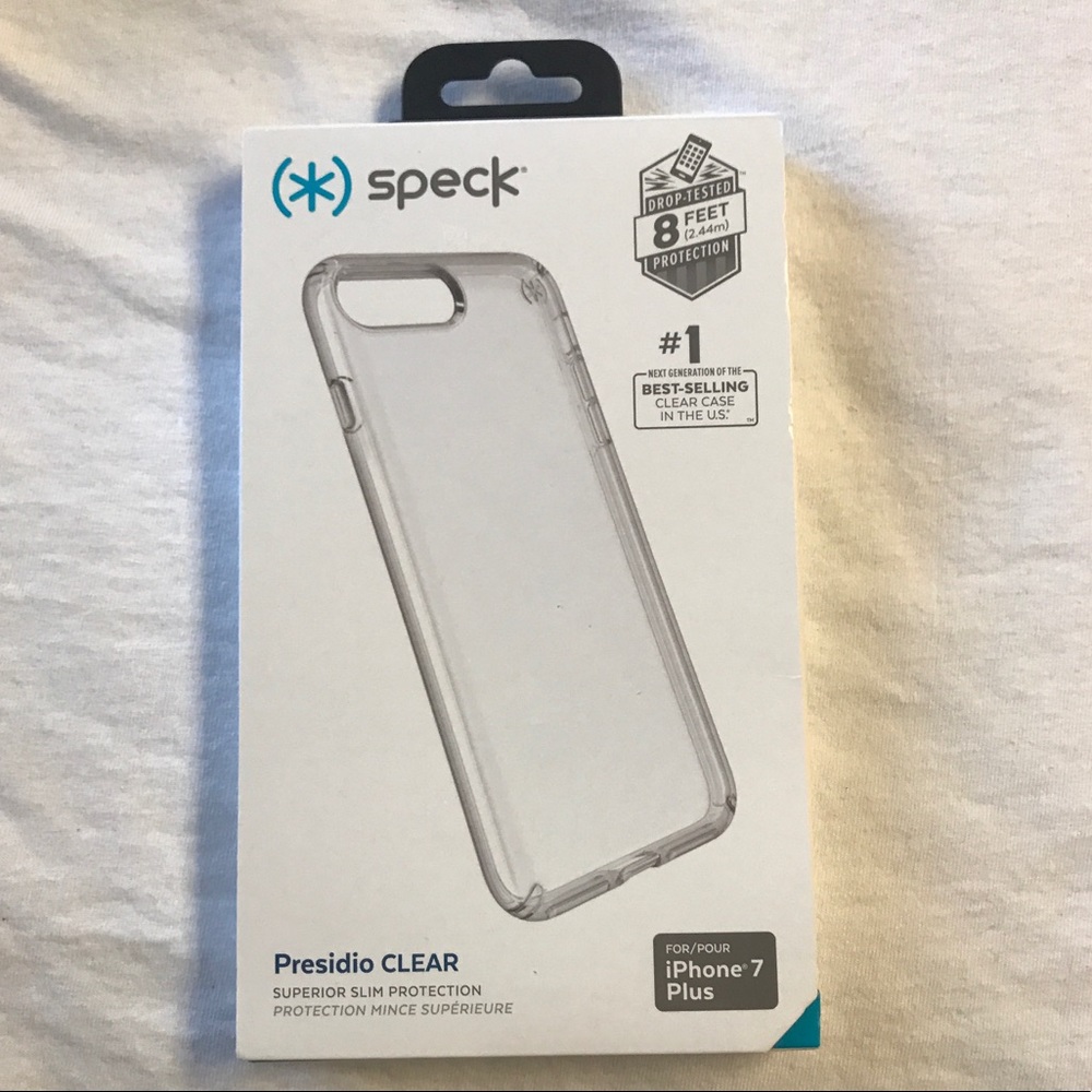 Clear Speck iPhone 7 plus case