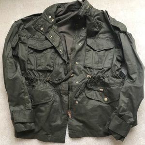 Green H&M army jacket