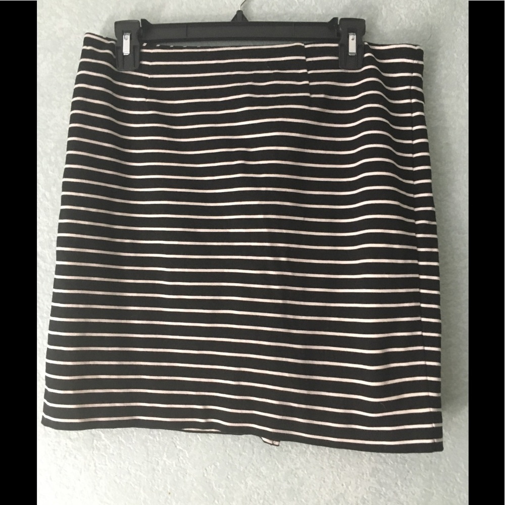 Xhilaration black and white striped Mini skirt