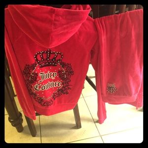 Juicy couture pant and jacket outfit