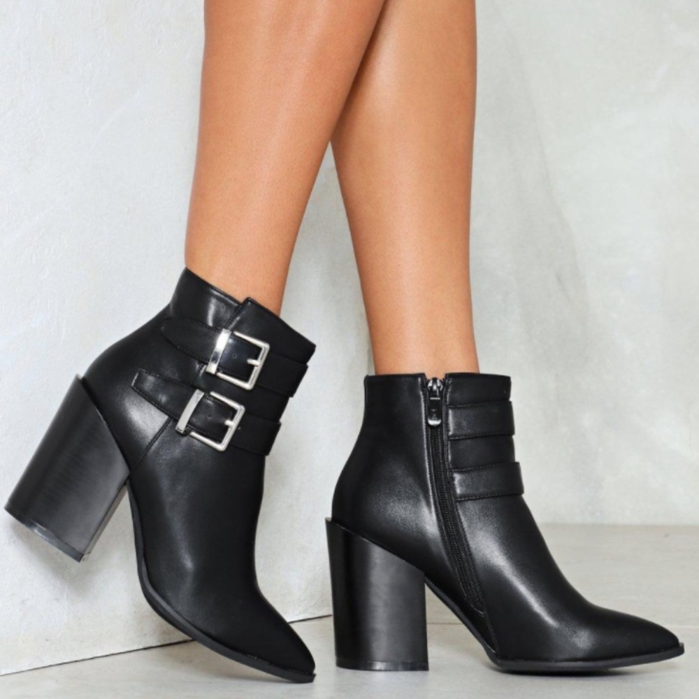 Black Nasty Gal booties