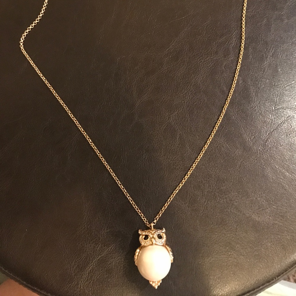 Kate Spade Owl Pearl Necklace