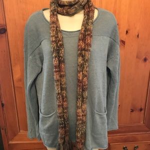 Slate Blue Linen Sweater from Sundance.